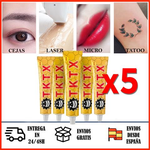 crema tktx anestésico anestesia lidocaina hidratante cicatrizante verde gold oro amarilla negra azul rojo Crema cremas anestesia gel geles anestésico anestésicos Tktx tatuaje tattoo láser microblading derrapen tatuajes micro pigmentación madrid España malaga Barcelona Bilbao Asturias malaga oferta ofertas regalo